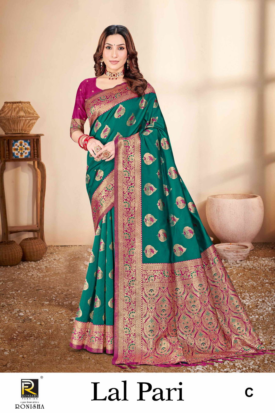 Lalpari By Ronisha Designer Banarasi Silk Sarees Wholesale Price In Surat